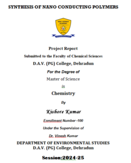 Editable Cover Page for College Project