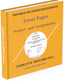 Editable Front Pages for Projects