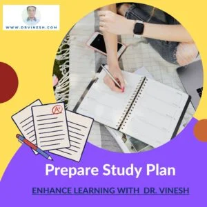 Prepare study plan