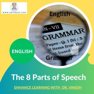 The 8 Parts of Speech